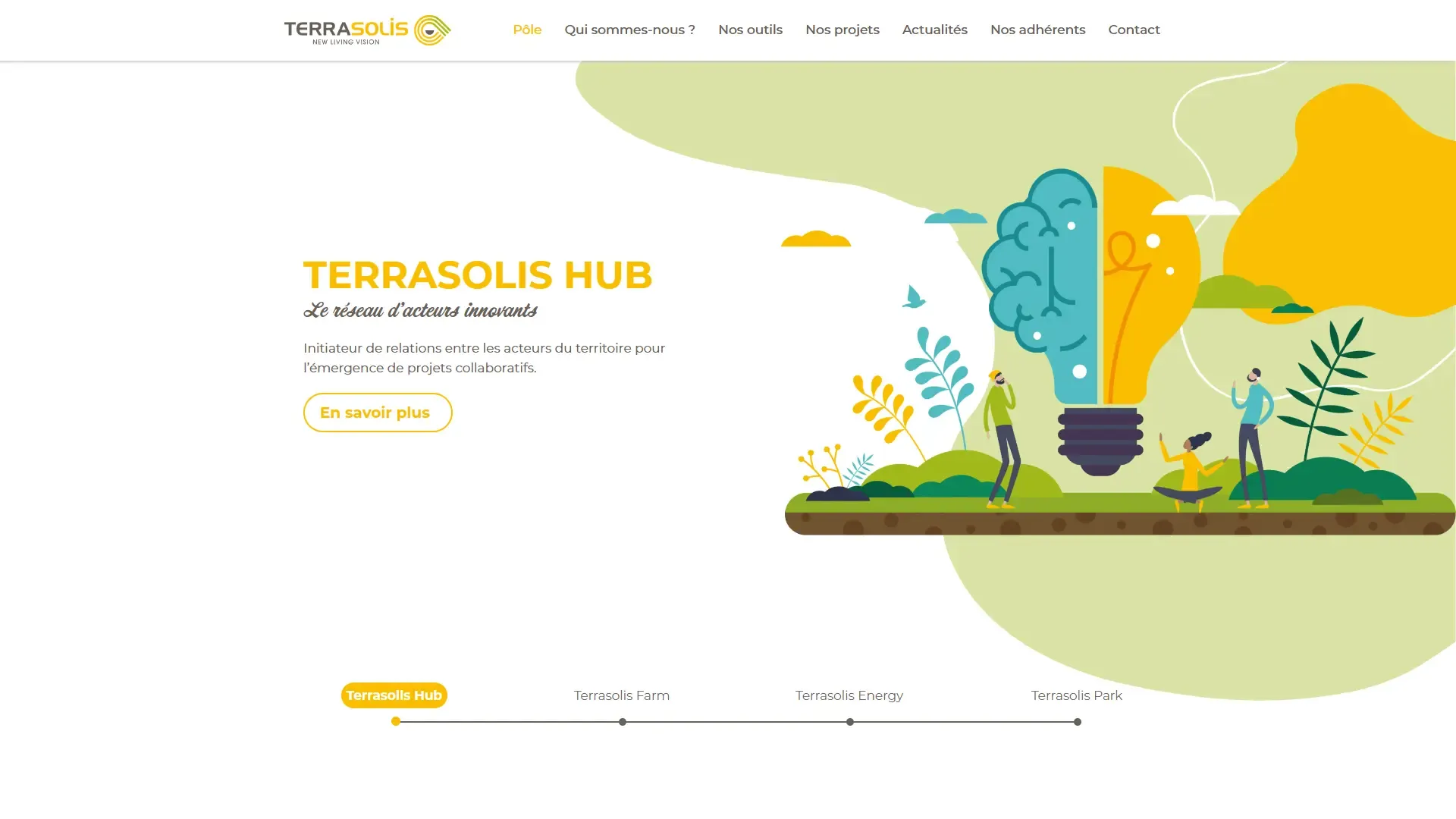 Page d'accueil du site Terrasolis